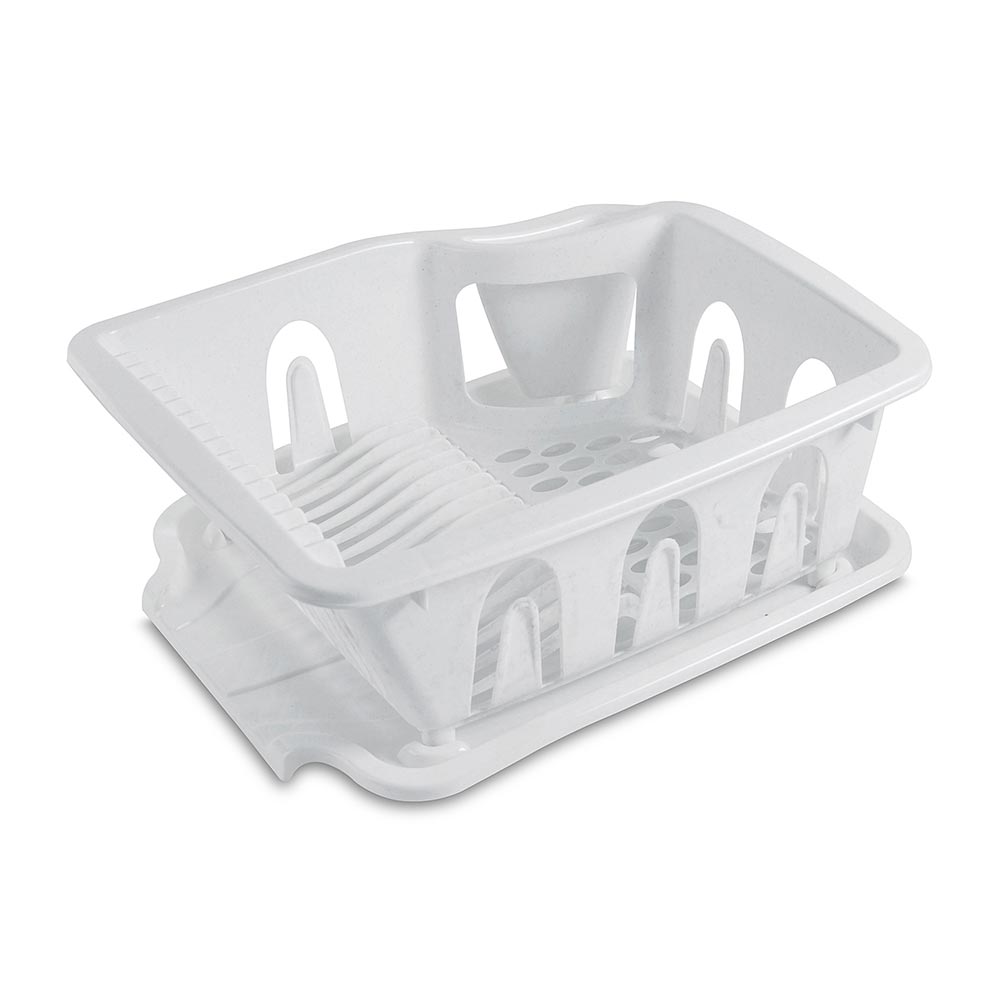 Escurridor de Plástico Basa Modelo Buen Hogar Bl Blanco con Capacidad para 14 Platos