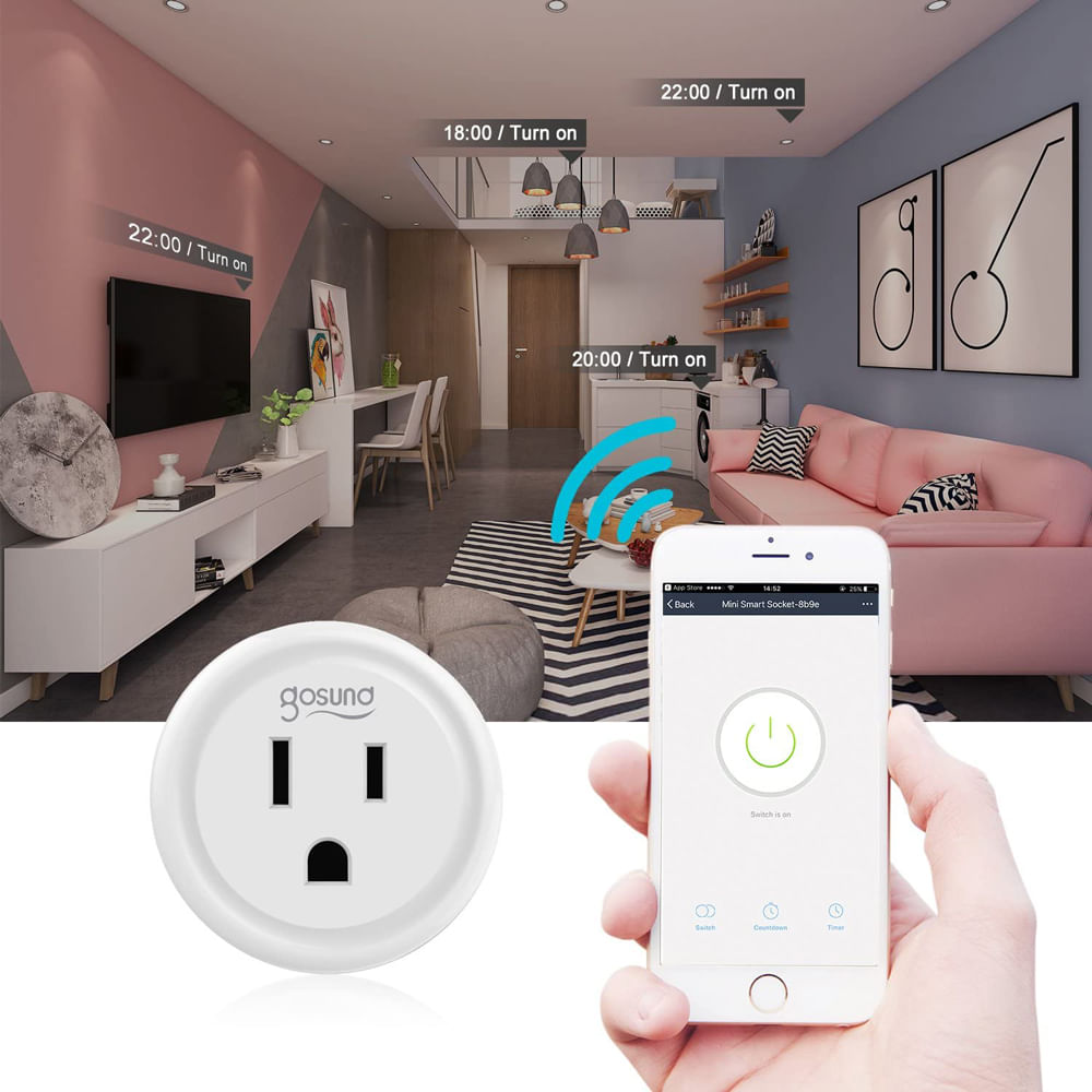 Enchufe Inteligente Gosund WiFi Alexa Google Home Promart