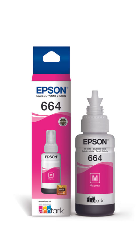 Tinta Epson 664 T664 100% Original En Caja Serie L X 4Unidad | Knasta Chile