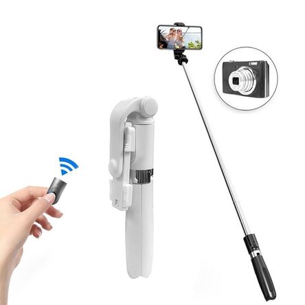 Palo Selfie Stick Bluetooth Plegable para Celular 3 en 1 Mini Trípode -  BLANCO - Promart