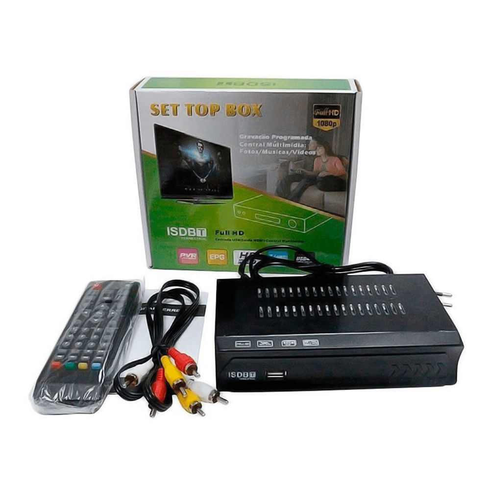 Decodificador TV Digital Sintonizador Tvd Full Hd Isdb-t