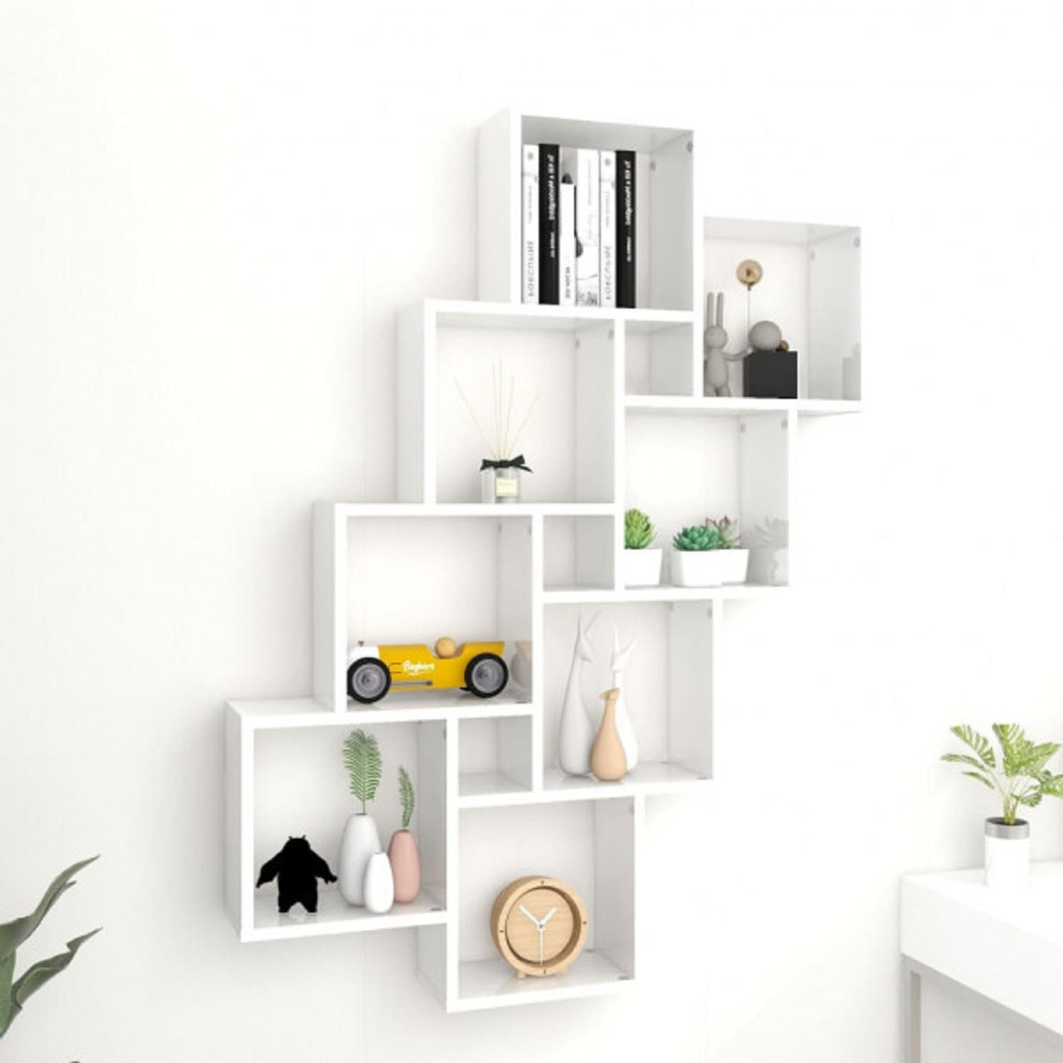 Repisa Decorativa Cubo Bonno Latrell Blanco