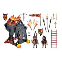 Set De Juego Playmobil Ariete Fuego Los Bandidos Burn