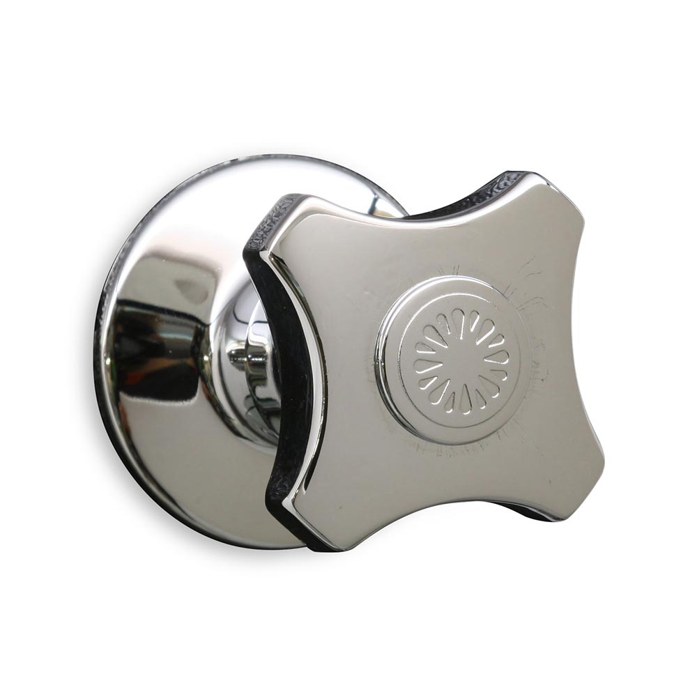 Llave de Ducha Italgrif Punta Sal Cromada de Bronce con Perilla de ABS