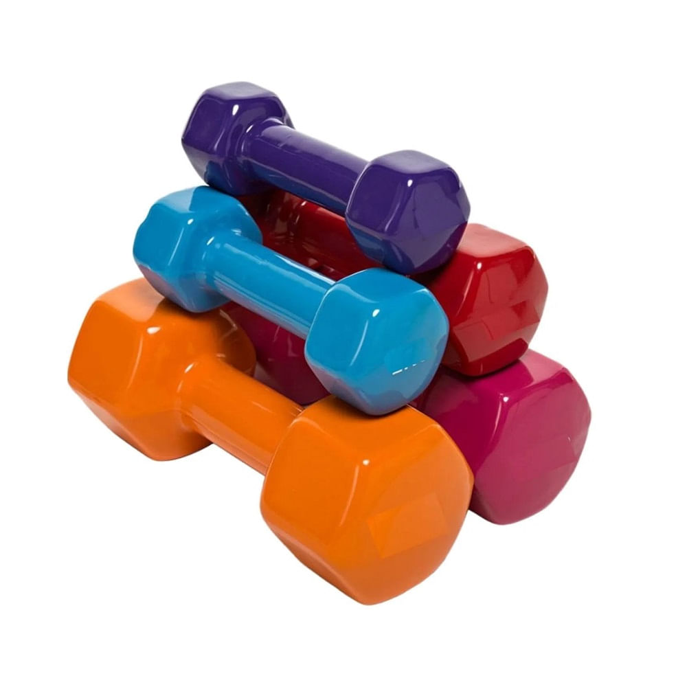 Set Mancuernas de Vinilo 6KG