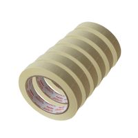 Cinta Masking Tape Papel 12mm x 36m Pegafan Blanco Pack de 6 Rollos