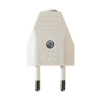 Clavija Enchufe Termoplástico 10A 250V Solera Redondo Blanco