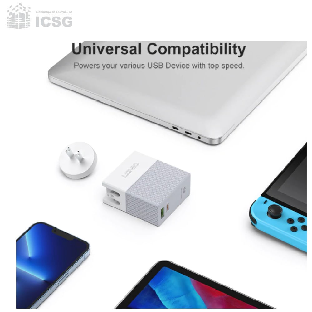 Cargador Compatible con Huawei Supercharge 40W Tipo C Carga Rápida tipo C  USB 3.0 - Promart