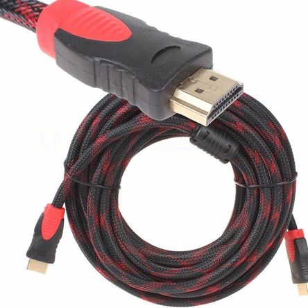 Cable HDMI Con Filtro 30 Metros Full HD 3D V1.4 Negro Con Rojo Promart Promart