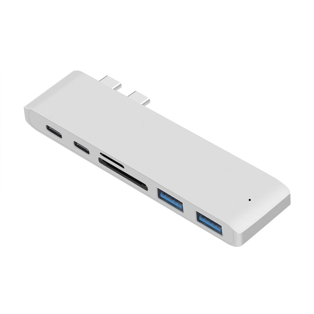 Adaptador USB 5 en 1 a Micro SD / TF y 3 USB - Promart