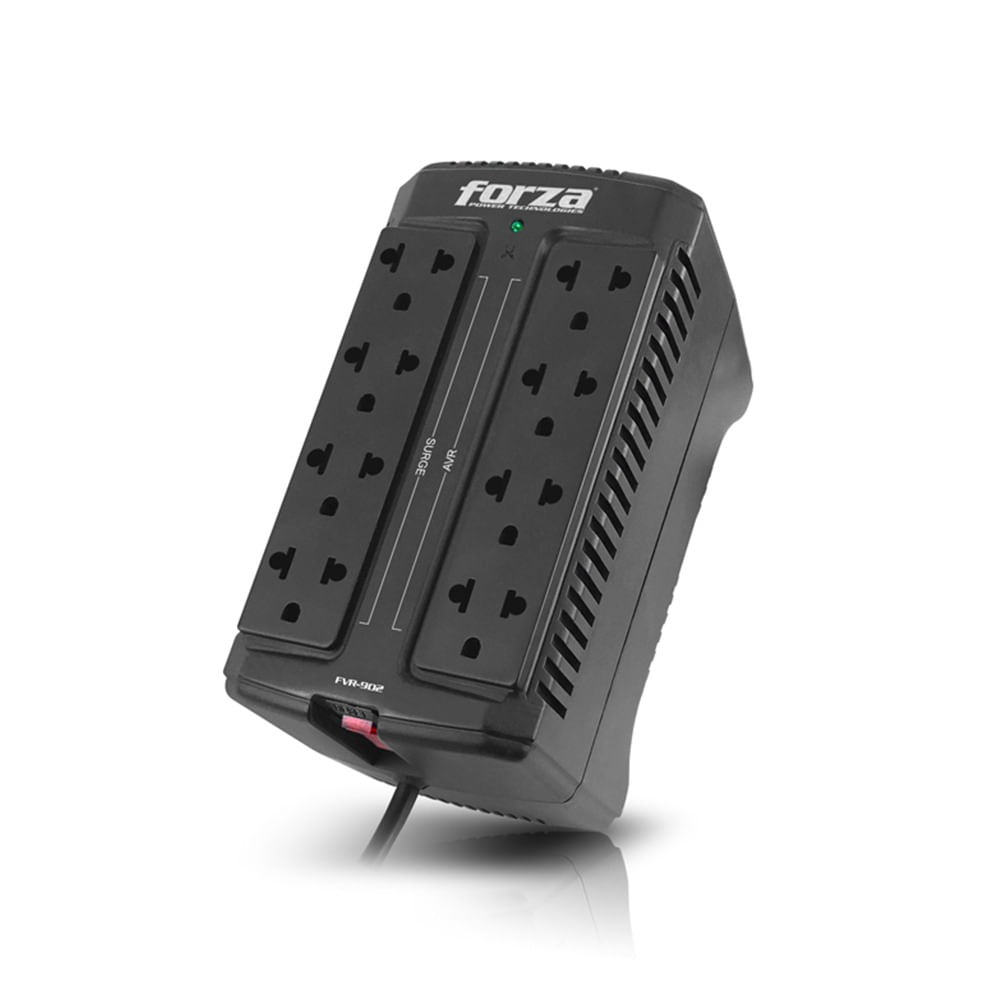 Estabilizador Voltaje Forza Fvr-902 8 Tomas 900VA 450W 220V