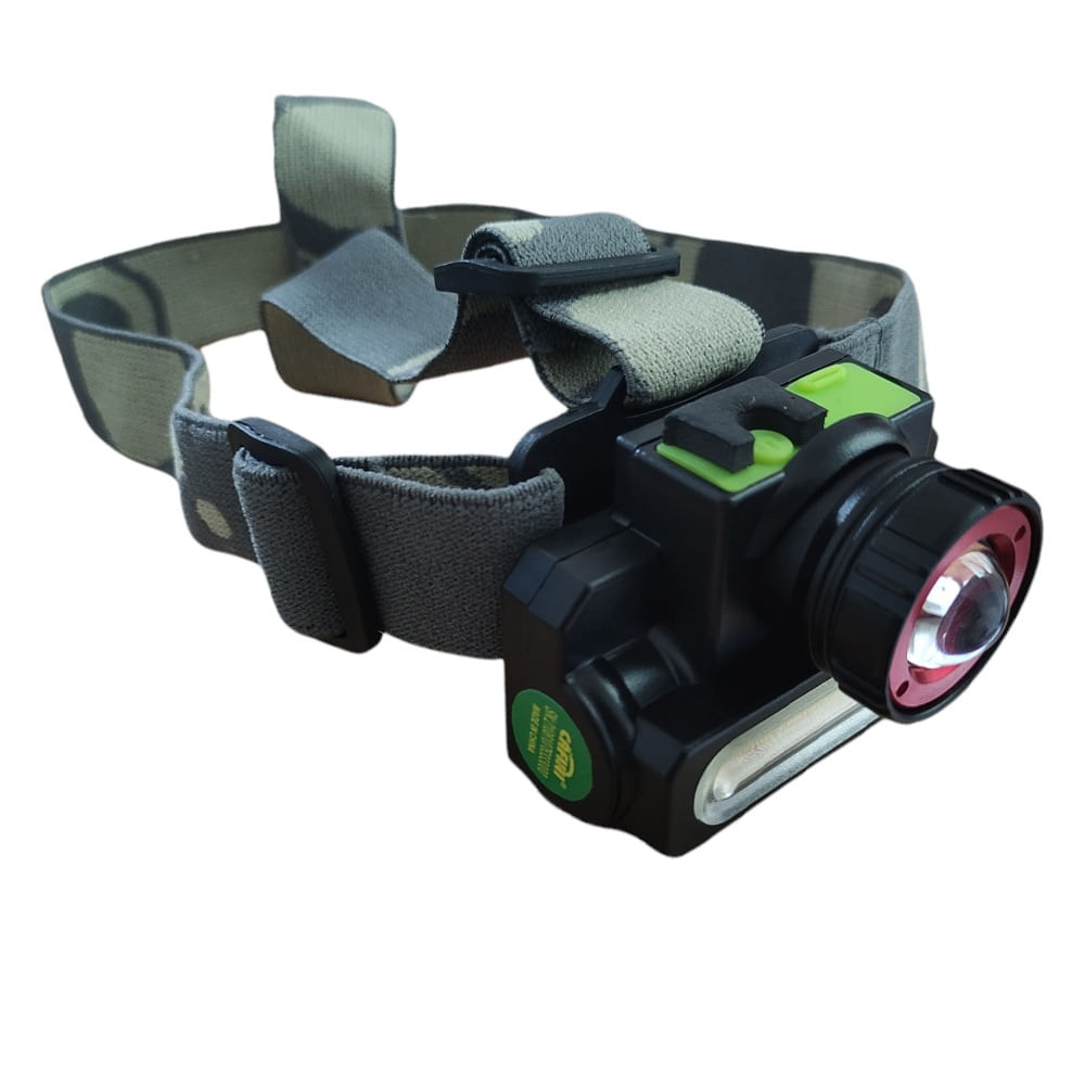 Linterna LED frontal para cabeza Luz Verde - Grow Barato