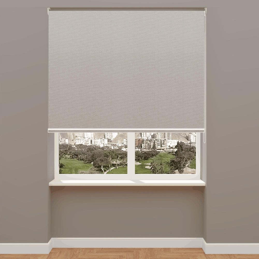 cortina roller blackout premium gris 80 x 180 cm