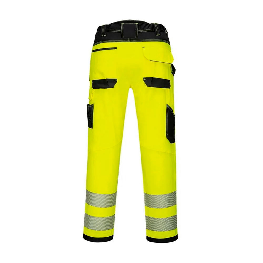 Pantalón de trabajo de alta visibilidad PW340 Amarillo Talla S - Promart