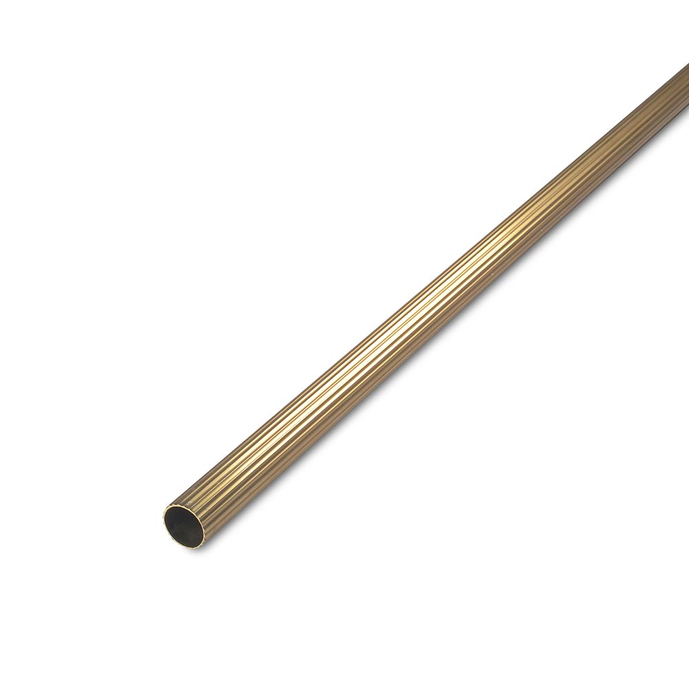 Tubo cortinero dorado 1" 2.98 metros
