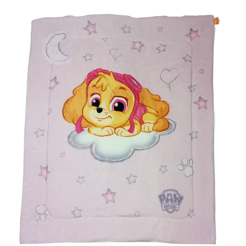 Edredón Flannel con Sherpa Paw Patrol Luna Cuna