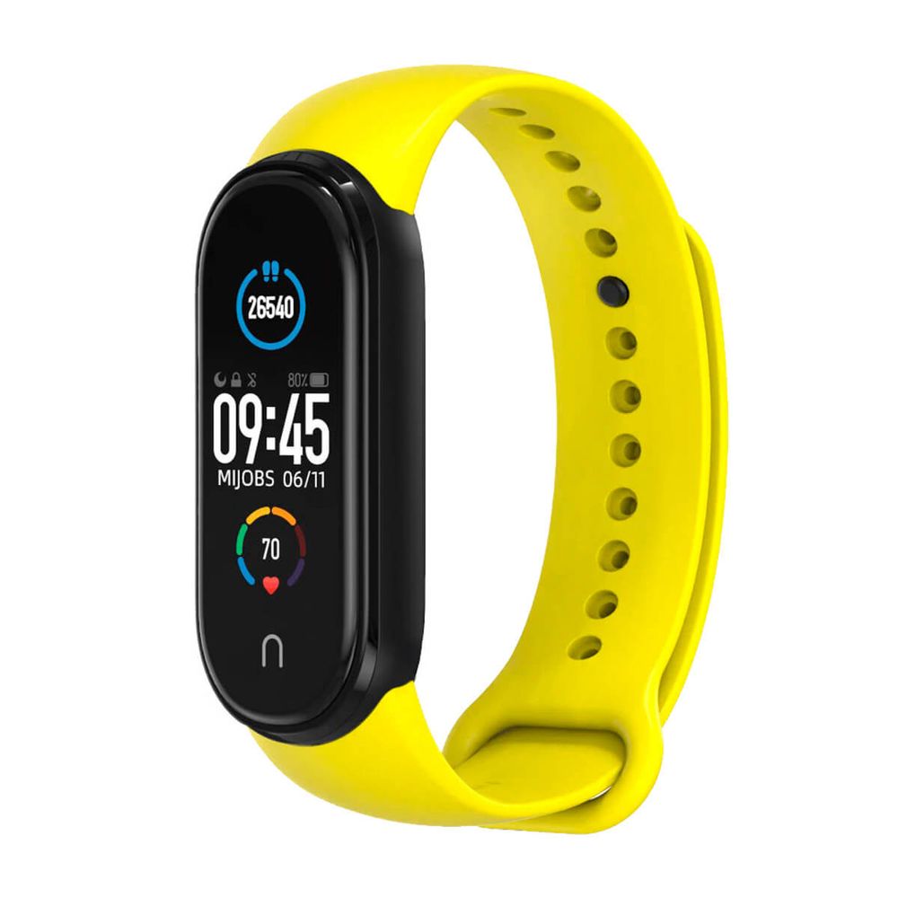 Correa De Metal De Acero Inoxidable Compatible con Xiaomi Mi Band 5/6/7  Negro - Promart