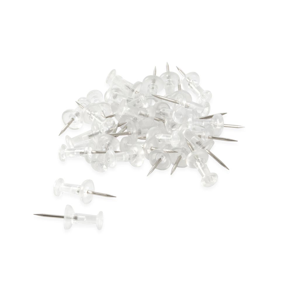 Chinches plásticos transparentes x30 unidades Zender