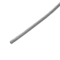 Cable de acero 3/32"" x 1/8"" - Venta por metro lineal