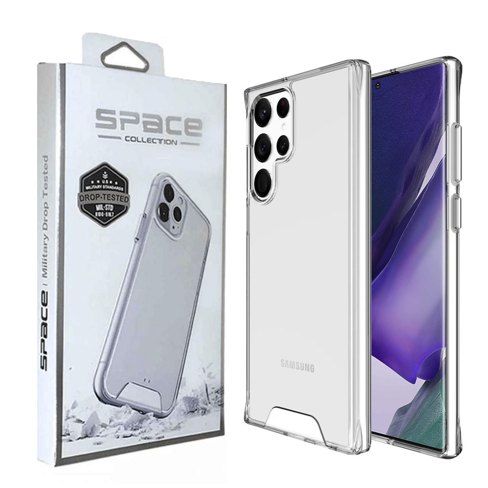 Case Funda Space Drop para Samsung Galaxy S22 Ultra - Transparente - Promart