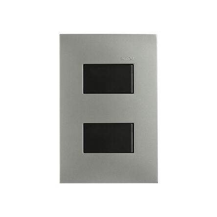 Interruptor Doble Aluminio/Graf Simon - Promart