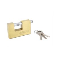 Candado con llave de bronce Cilindro Jumbo ""8"" 100 mm Forte