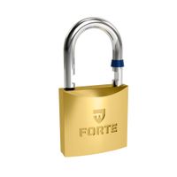 Candado con llave de Acero Cromado Forte F 50 Oro