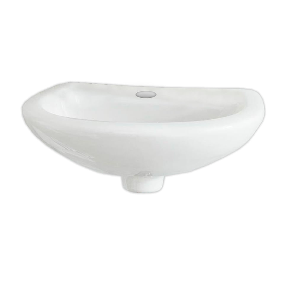 Lavatorio Ovalado Italgrif Punta Sal Blanco de Loza Vitrificada