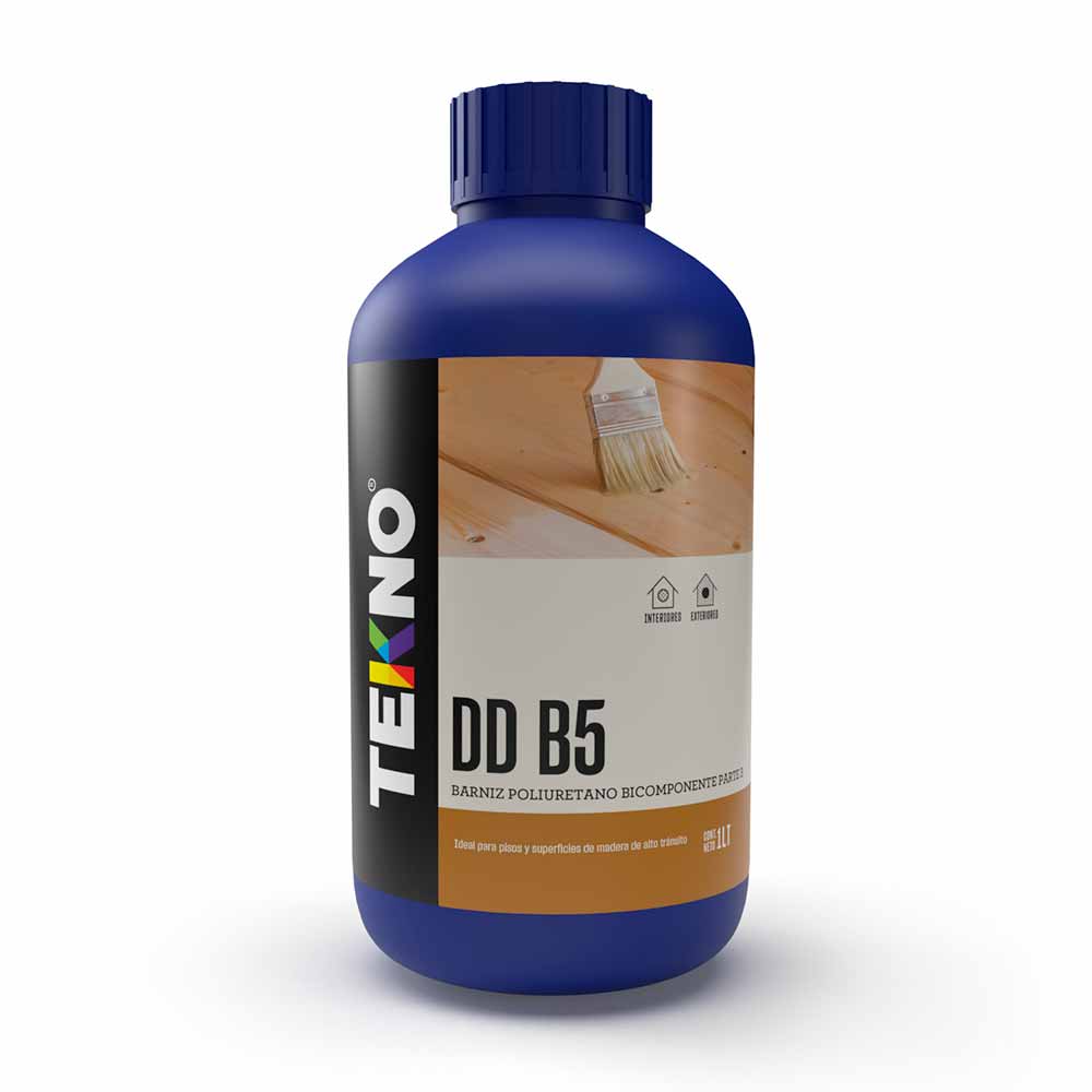 Barniz Poliuretano Brillante Tekno B5 Transparente 1 litro