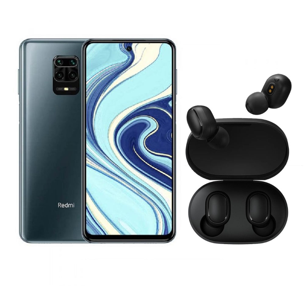 Combo Celular Xiaomi Redmi Note 9 Pro 128GB Gris + Earbuds Basic S ...