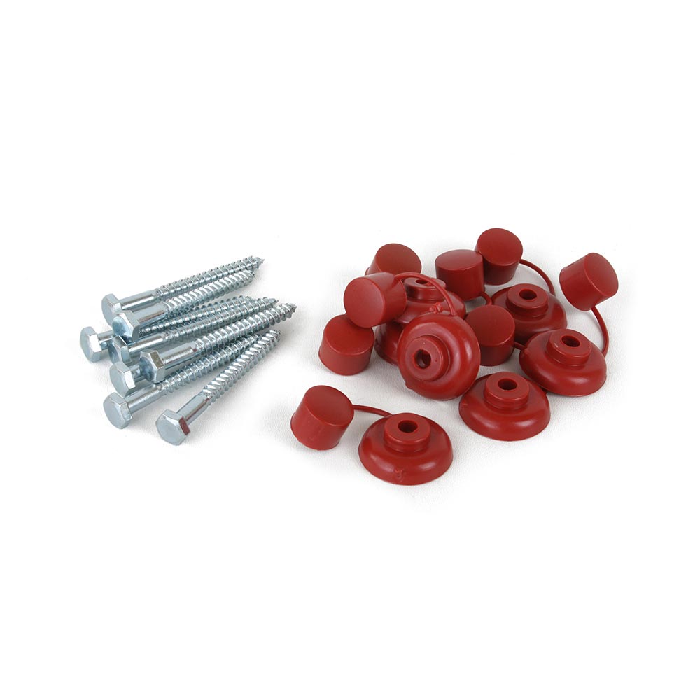 Kit Tirafón 1/4"" x 2.5"" + Capuchón teja 8 unidades