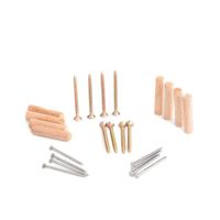 Kit instalación de puertas con tarugo madera x 8 unidades Global Trader