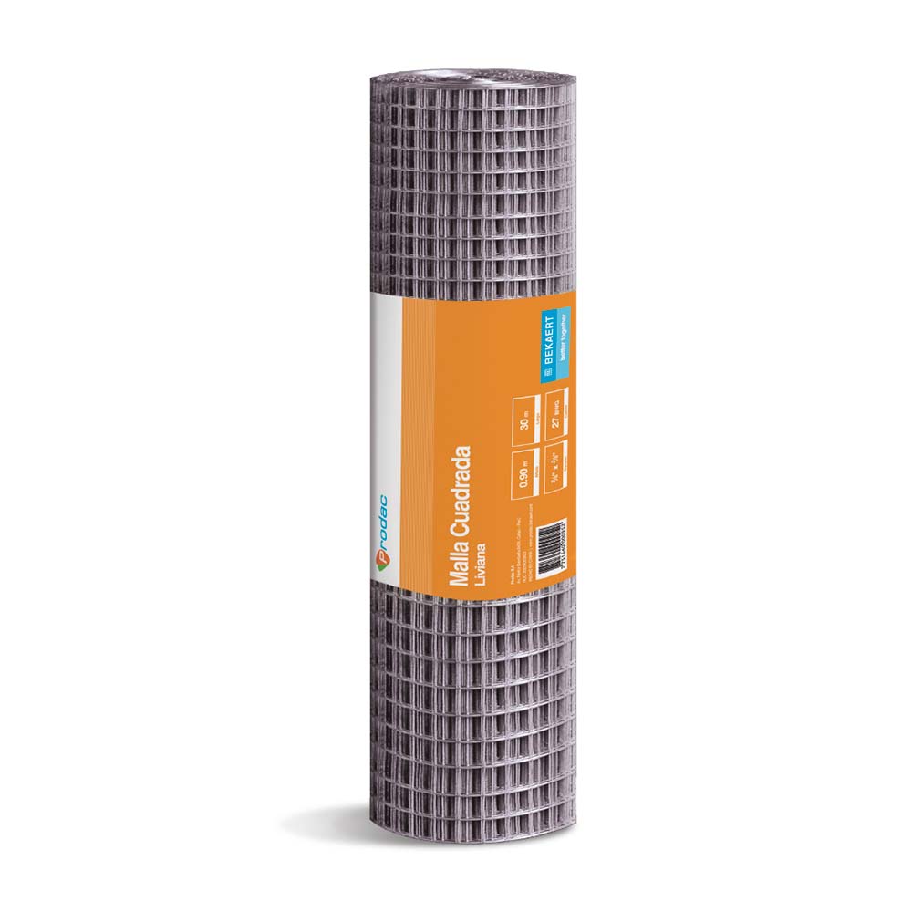 Malla cuadrada galvanizada 3/8" - Venta por metro lineal Prodac