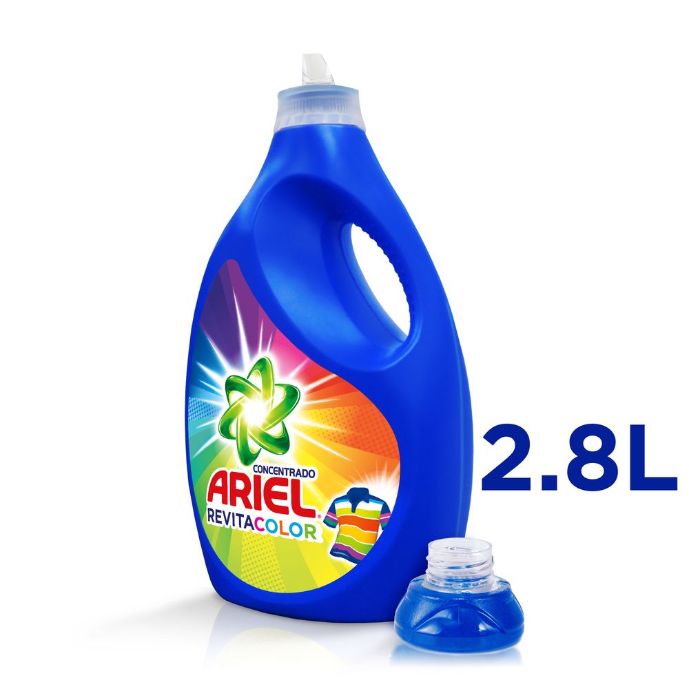 Detergente Ariel Líquido Revitacolor Ropa Color 2.8L -