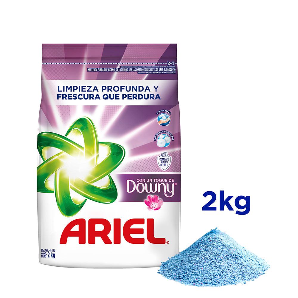 Detergente en Polvo Ariel Toque Downy 2kg - Promart