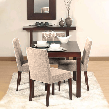 Juego de comedor de 4 sillas Tokio Beige - Promart