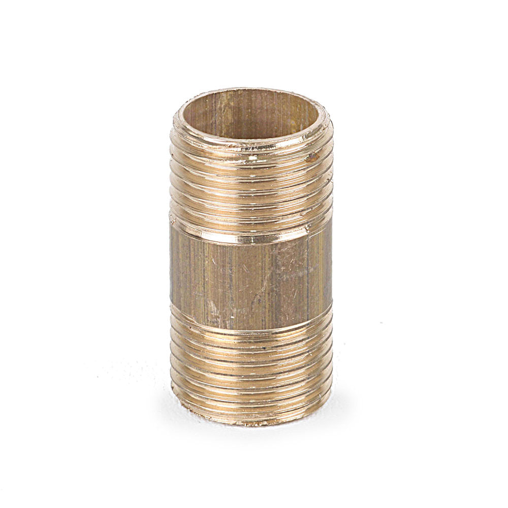 Niple de Bronce Werken 1/2' x 1 1/2' Color Oro para Agua Caliente
