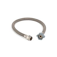 Tubo de Abasto Vinil Coflex Modelo Vinil Fip Am Lav 1/2'' x 55 cm Plata
