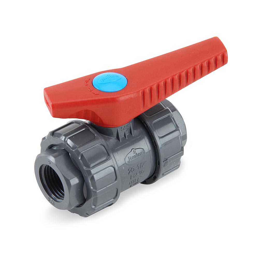 Válvula de Bola Doble Universal Nicoll PVC 1/2' Gris