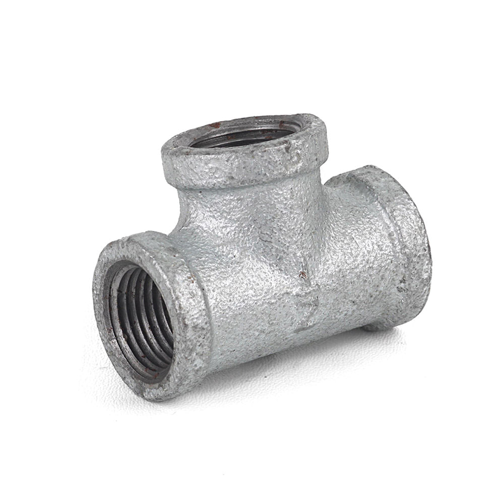 Tee de Fierro Galvanizado 1/2' Werken Plata