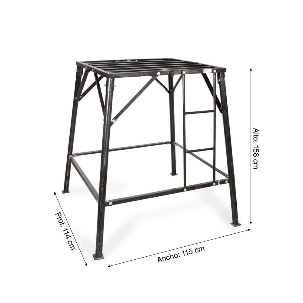 base desarmable para tanque 1100 litros