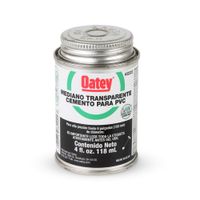 Pegamento Medio Oatey Transparente para PVC 4 oz