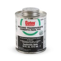 Pegamento Medio Oatey Transparente para PVC 6""
