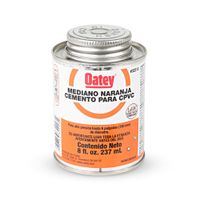 Pegamento CPVC Transparente Oatey 8 Oz Modelo: 8 Oz Cpvc Naranja