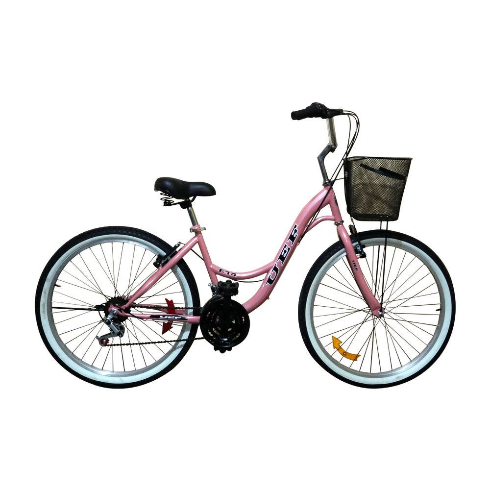 Bicicleta rosada aro 26 hot sale