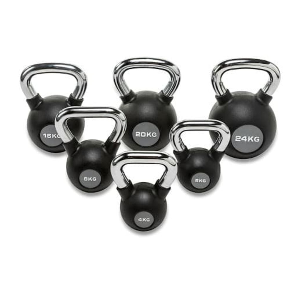 Pesas Rusas Importadas Cromada 4 Kg Kettlebells Profesionales