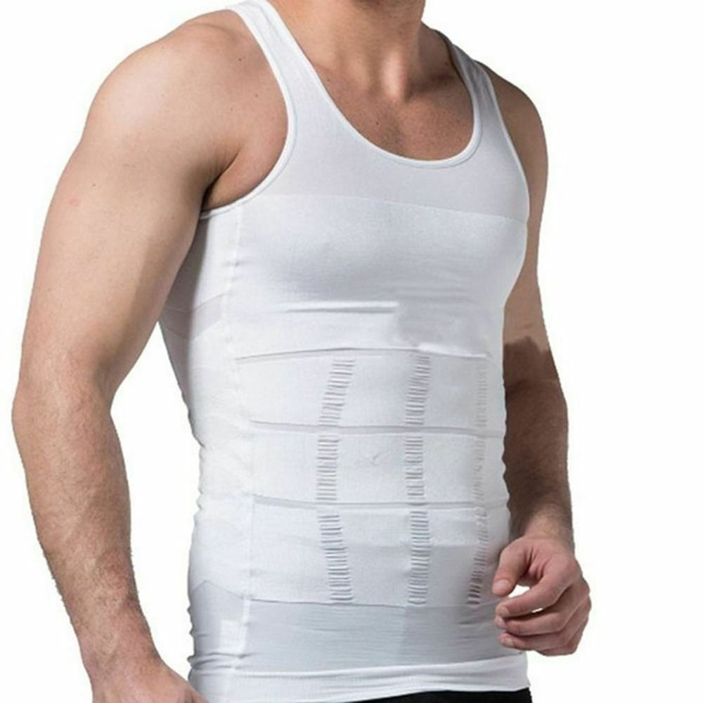 Bividi de Alta Compresion Abdominal, Camiseta de Talla L Blanco Promart