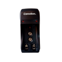 Cargador De Baterías X2 Pilas AAA, AA y 9V Camelion BC-1001A