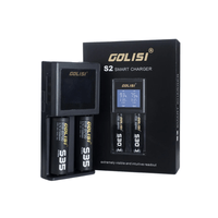 Cargador De Baterías X 2 Golisi S2 18650 Y Otros