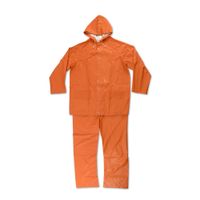 Casaca y Pantalón de PVC Ligero Naranja XL
